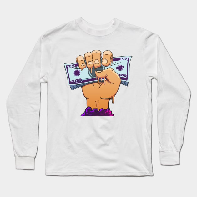 Finally Rich! Long Sleeve T-Shirt by EzraGFX